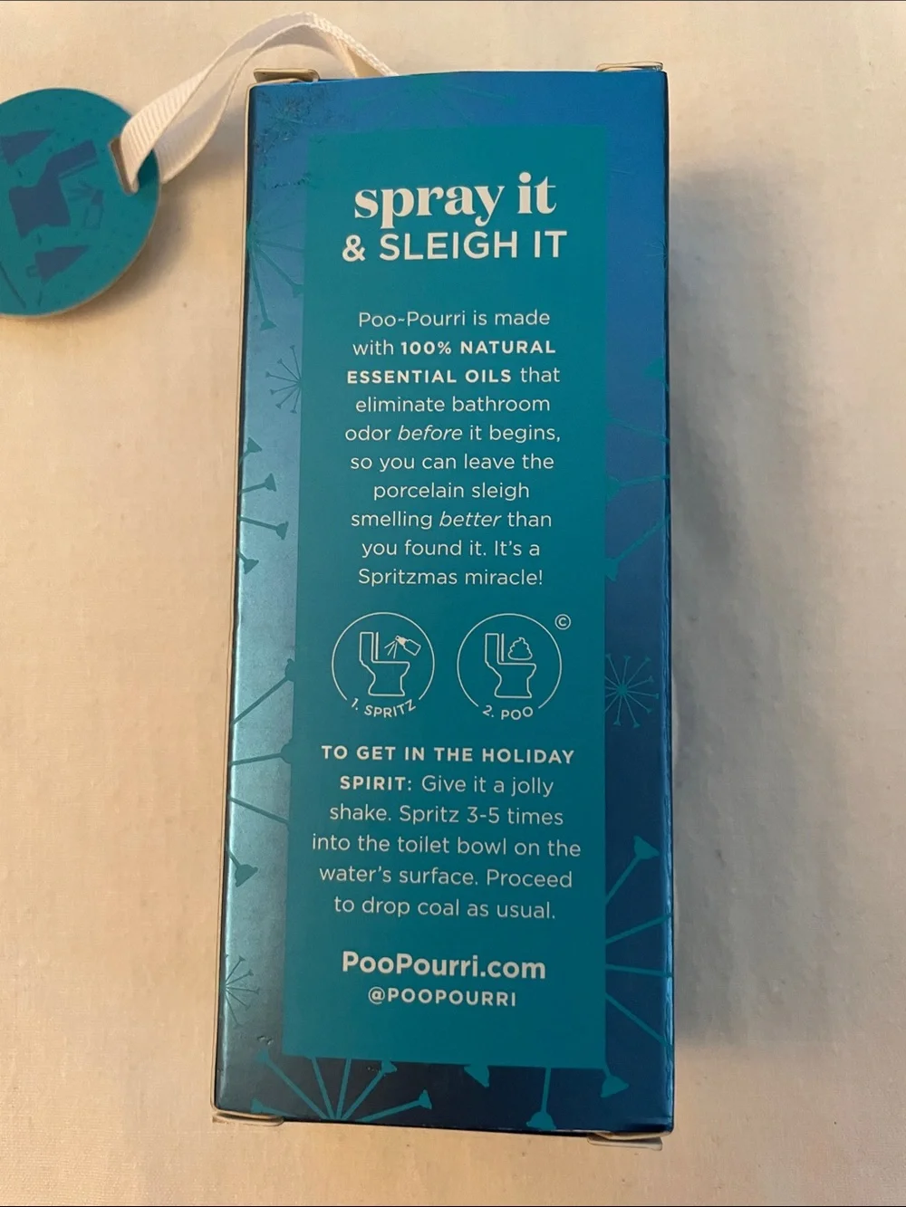 Before-You-Go Toilet Spray – Teal Packaging (Vanilla Mint)